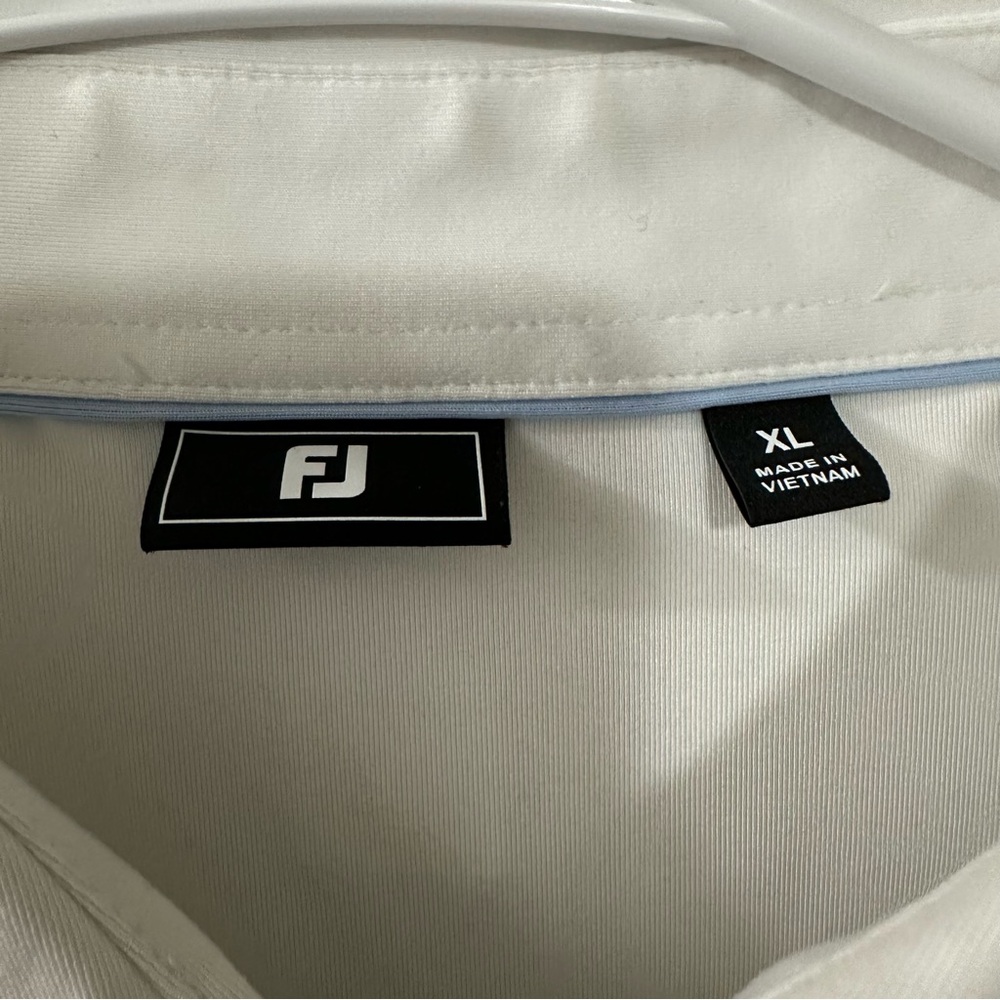 Footjoy FJ Golf Polo Shirt Mens Extra Large XL White - Picture 3 of 7